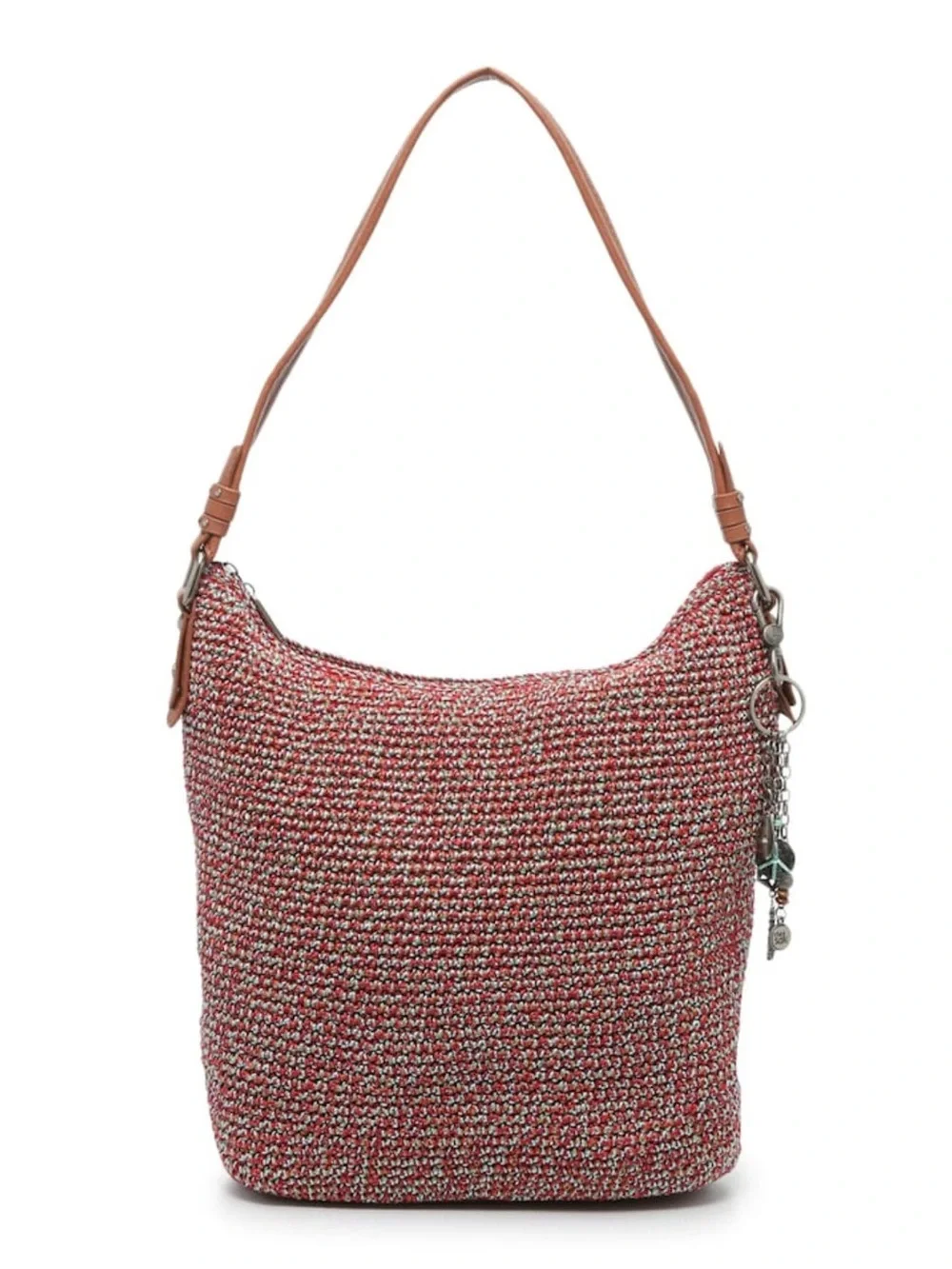 The Sak Sequoia Crochet Hobo, Red Static, Large